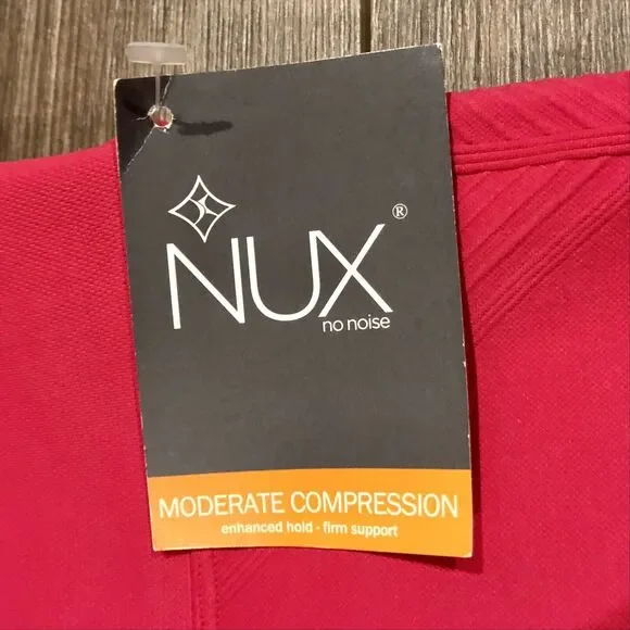 NUX Leggings Small Moderate Compression Pink High Waist NWT Ankle Crop - Picture 4 of 10